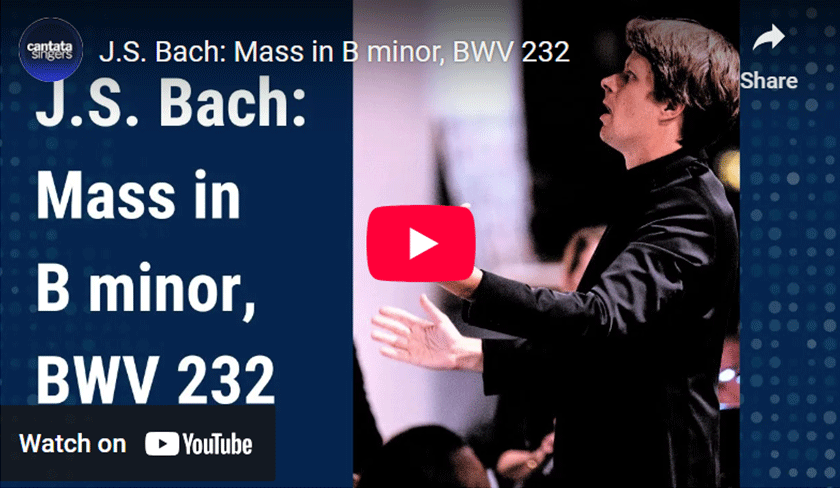 Cantata Singers YouTube Thumbnail