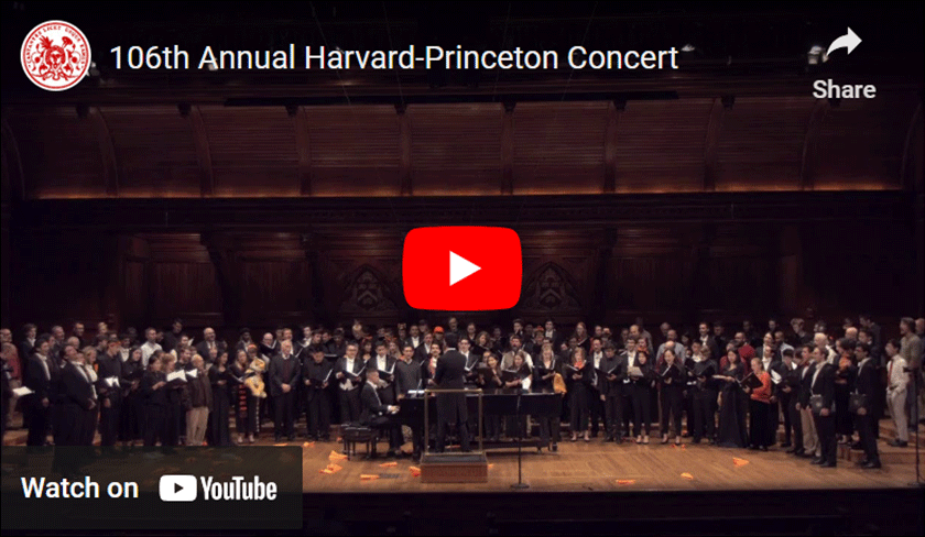 106th Annual Harvard-Princeton Concert YouTube Thumbnail