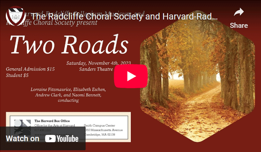 RCS and HRCM Two Roads Concert YouTube Thumbnail