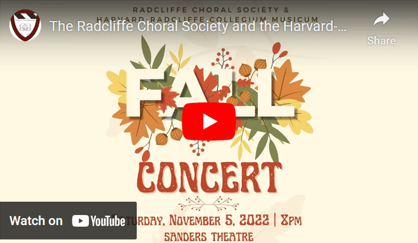 RCS and HRCM Fall Concert YouTube Thumbnail