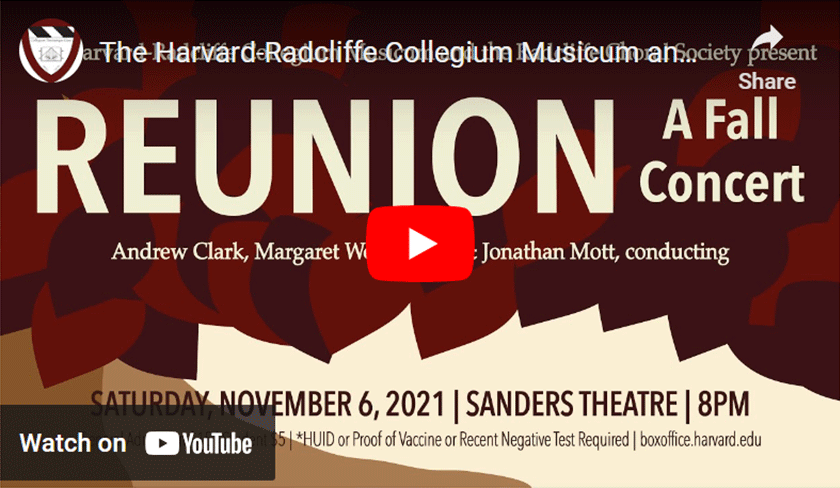 Reunion: A Fall Concert YouTube Thumbnail